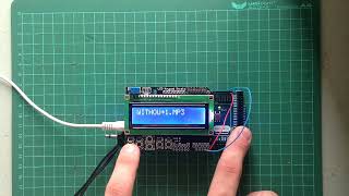 MP3 playerArduino ADK CYTRON MP3 shield amp LCD Keypad Shield [upl. by Eenwat]