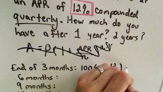 Compound Interest  More than Once Per Year [upl. by Atiuqehc550]