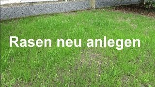 Rasen anlegen Rasen säen Rasen aussäen ausführliche Anleitung Rasen neu anlegen Neuanlage Rasen [upl. by Egroeg149]