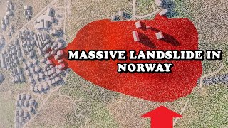 MASSIVE NORWAY LANDSLIDE how devastating  Quick clay landslide  Graphic video [upl. by Yart]