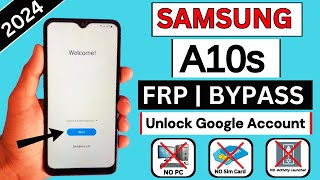 Samsung A10S Frp Bypass 2024  Google Account RemoveFRP Unlock 🔓 Without PC Android 11 [upl. by Eirised]