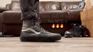 Vans Sk8 Hi Gore Tex MTE3 Review and On Feet [upl. by Ococ]