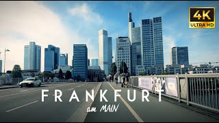 4K FRANKFURT AM MAIN Hessen Germany 110823 Walktour Radtour [upl. by Ahsirhcal]