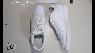 UNBOXING NIKE EBERNON LOW white [upl. by Gniy]