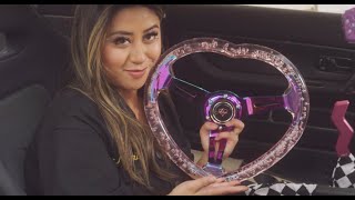 This cars heartshaped steering wheel glow up is out of this world [upl. by Kort]