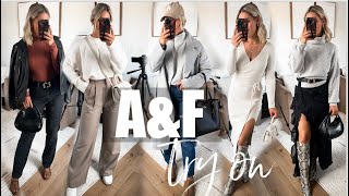 AampF TRY ON HAUL  10 Fall Outfits [upl. by Ermanno]