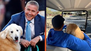 Kirk Herbstreit’s Dog Ben Viral Football Mascot Has Died [upl. by Iron96]