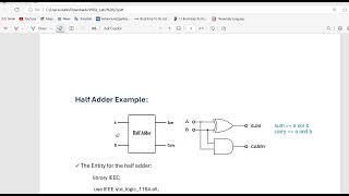 VHDL LAB2 part 1 2024 [upl. by Remmer]