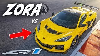 2025 CORVETTE ZR1 VS CORVETTE ZORA Horsepower upgrades and more [upl. by Ahgiela]