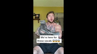 The cats face  his vocals are everything 😻 shorts  Cover by Garett Nolan [upl. by Horowitz]