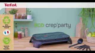 Tefal  Eco CrepParty  des moments de partage gourmands en réduisant son impact environnemental [upl. by Arlee]