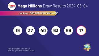 20240604 Mega Millions Lottery Results amp Winning Numbers [upl. by Chud]