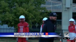 SOU Football Head Coach Berk Brown named AFCA CoCoach of the Year [upl. by Kuhlman]