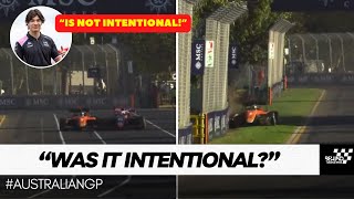 F3 driver Nikola Tsolov sends Alex Dunne quotDANGEROUSLYquot into barrier in Australia Grand Prix [upl. by Asirret]