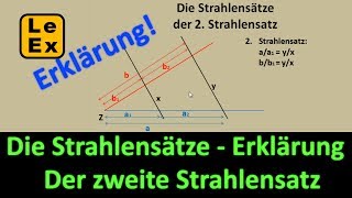 Strahlensätze  Der zweite Strahlensatz  Erklärung [upl. by Suzi]