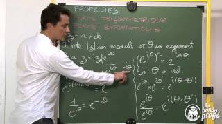 Forme trigonometrique et exponentielle  propriétés  Maths terminale  Les Bons Profs [upl. by Duahsar115]