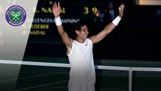 Roger Federer vs Rafael Nadal  Wimbledon 2008  Match point and celebrations [upl. by Pammie284]