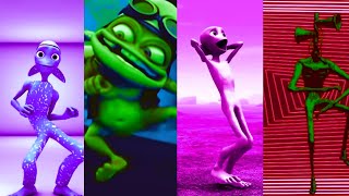 FUNNY CHALLENGE DAME TU COSITA El Taiger  Me Kemas VS Crazy Frog VS Green Alien VS Siren Head [upl. by Apurk]