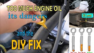 Too Much Engine Oil Dangers and DIY Fix [upl. by Hahnert]