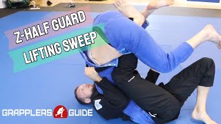 Craig Jones  Lifting Sweep From Butterfly Half Guard Transition [upl. by Ailsun182]