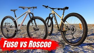 Burly Hardtail Battle  Specialized Fuse vs Trek Roscoe [upl. by Lachish]