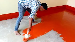 Floor Protector  Floor Paint  Berger Flooring Terracotta Color  ANNAPURNA PAINTS [upl. by Okemak]