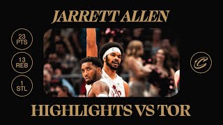 Cavs vs Raptors  Jarrett Allen Highlights  11242024 [upl. by Jacobina79]