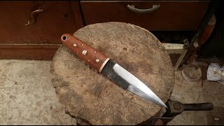 Making a Scottish dagger  sgian  dubh  from an old file [upl. by Auqinot]