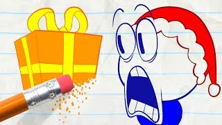 The Pencil Ruins Pencilmates Christmas in GIFTED AND TALENTED  Pencilmation Cartoons [upl. by Thia232]