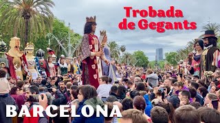 Trobada Nacional de Gegants Barcelona 2024  Celebration of 600 Years of Giants [upl. by Corby]