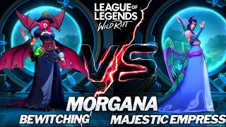 Bewitching Morgana VS Majestic Empress Morgana  Skins Comparison  Wild Rift [upl. by Dalton]