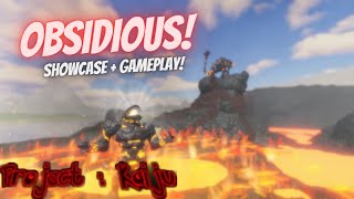 Obsidious Showcase amp Gameplay SkinsEmotesEtc  Project Kaiju 40 Roblox [upl. by Ping]