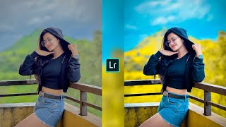 Blue and yellow color tone Lightroom photo editingpreset download free [upl. by Aiepoissac936]