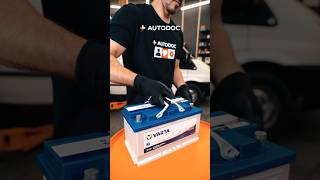 🔥 How to change a car battery  AUTODOC shorts [upl. by Ylac]