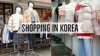 Shopping local Korean clothes fall and winter  Try On Lookbook [upl. by Lletnuahs648]