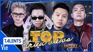 TOP những bản RAP TRIỆU VIEWS gây tiếng vang trong suốt 16 Tập Rap Việt Mùa 3  Playlist Rap 2023 [upl. by Ainolopa729]