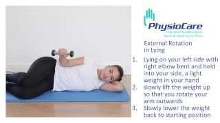 PhysioCare  External Rotation in Lying [upl. by Margit122]