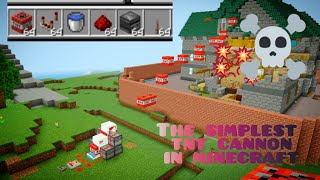 The simplest tnt cannon in minecraft [upl. by Anahtor]