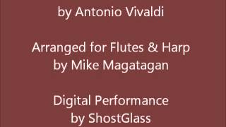 quotGloria in Excelsis Deoquot for Harp amp Flutes Performed by Shostglass [upl. by Dej]