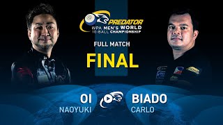 FINAL ▸ OI vs BIADO ▸ 2024 WPA PREDATOR WORLD CHAMPIONSHIP MENS 10BALL [upl. by Erinna]