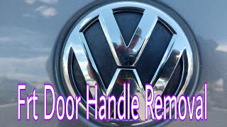 VW Passat 2014 Front Door Handle Removal [upl. by Eusebio]