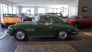 1965 Porsche 356 SC 1600 Reutter Coupe walk around amp start up [upl. by Asenaj112]