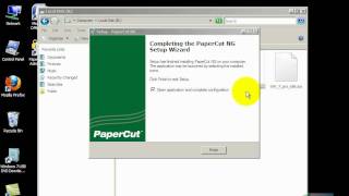 Installation and Configuration of Print Services on Windows Server 2008 using PaperCut NG [upl. by Xila]