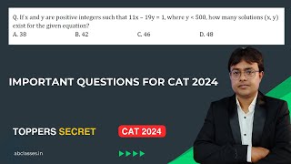 EquationAlgebra  Learn Toppers Secret  Cat Practice Question  Prepare for CAT 2024  ABClasses [upl. by Bowden]