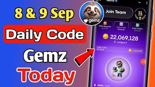 Gemz Daily Code Today 8 September  Gems Daily Code 8 September Today  8 amp 9 Sep Gemz Daily Code [upl. by Costin]