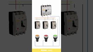 Complete Connection Tutorial WEAG EA7 MCCB and Indicator Light [upl. by Rolyak374]