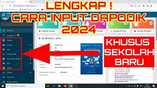 CARA MENGERJAKAN DAPODIK SEKOLAH BARU [upl. by Haniraz]