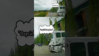 Close Call  No contact was made thankfully 😅 shorts closecall oopsie bigtruck traffic pnw [upl. by Nalod]