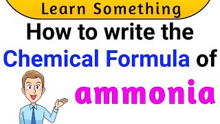 What is the chemical formula of Ammonia  chemical formula of Ammonia  Chemistry [upl. by Yesoj]