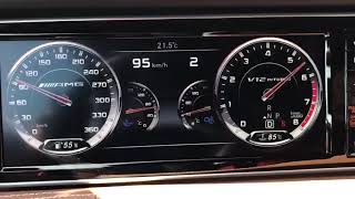 Mercedes S65 AMG Coupe acceleration 0 to 240kmh [upl. by Cheung]